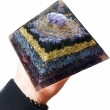 amethyste, black tourmaline, orgonite pyramid, crystal shop, crystals