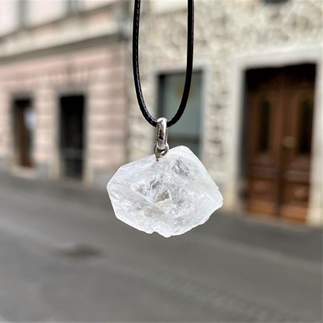 apophylite necklace, raw apophylite, crystal necklace, crystal shop