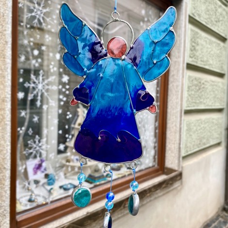 sun catcher angel, home decor, good gift, crystal shop