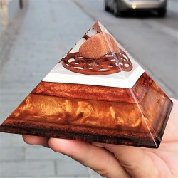 sunstone, orgonite pyramid, sun stone pyramid, crystal shop.