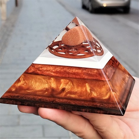 sunstone, orgonite pyramid, sun stone pyramid, crystal shop.