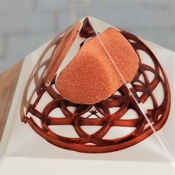 sunstone, orgonite pyramid, sun stone pyramid, crystal shop.