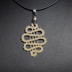 lace necklace, handmade