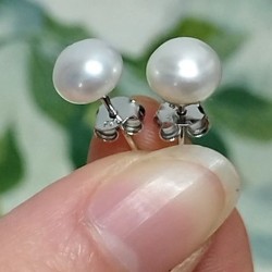 biser srebrni uhani biser sladkovodni biser biser nakit