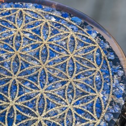 orgonit podstavek lapis lazuli, ročno delo
