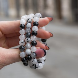 tourmaline quartz, tourmaline quartz crystal, tourmaline quartz bracelet, protection crystal