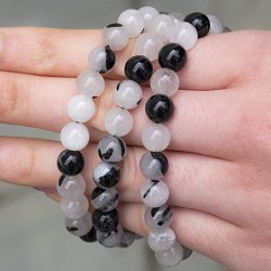 tourmaline quartz, tourmaline quartz crystal, tourmaline quartz bracelet, protection crystal