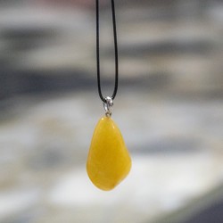 yellow chalcedony, yellow chalcedony necklace, crystal for joy, crystal necklace