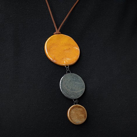 ceramic necklace, ceramic jewellery