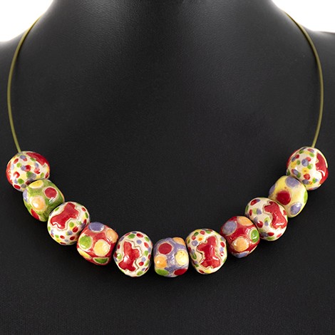 ceramic necklace, ceramic jewellery