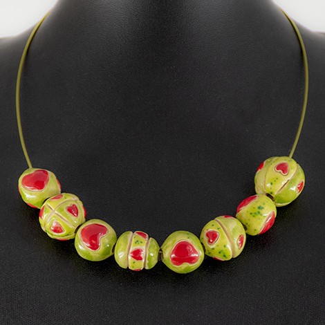 ceramic necklace, ceramic jewellery