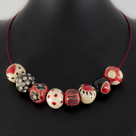 ceramic necklace, ceramic jewellery