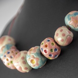ceramic necklace, ceramic jewellery