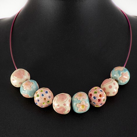 ceramic necklace, ceramic jewellery