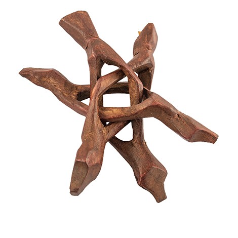 podstavek za kristalno kroglo, lesen podstavek za kristalno kroglo