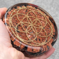 sun stone, orgonite, orgonite plate