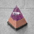 amethyst, orgonite, orgonite pyramid