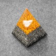 citrine, orgonite, orgonite pyramid