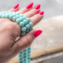 amazonit, amazonit kristal, amazonit perle, kristalne perle, perle iz kristalov