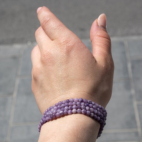 lepidolite, lepidolite crystal, calming crystal, lepidolite bracelet, crystal bracelet