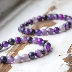 vijoličen ahat, ahat, ahat zapestnica, vijoličen ahat nakit, vijoličen ahat cena, zapestnice s kristali, kristali za moč