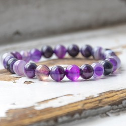 vijoličen ahat, ahat, ahat zapestnica, vijoličen ahat nakit, vijoličen ahat cena, zapestnice s kristali, kristali za moč