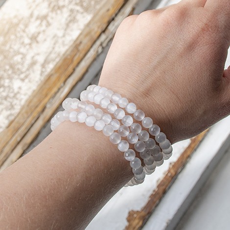 selenite, selenite crystal, selenite bracelet, cleansing crystal, energy crystal