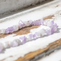 amethyst, amethyst lavender, amethyst necklace, chips necklace, crystal necklace, anti stress crystals