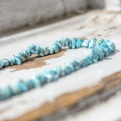blue howlite, blue howlite crystal, blue howlite necklace, crystals for better sleep, calming crystals
