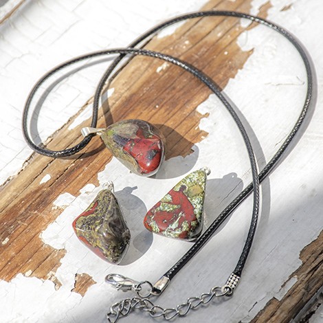 Dragons blood Dragon's blood crystal stone crystal necklace gift ideas