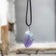rainbow fluorite, fluorite, fluorite necklace, fluorite jewellery, protection crystal, calming crystal