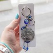 zlobno oko, evil eye, Nazarjevo oko, obesek za ključe, drevo življenja zaščita pred negativno okolico