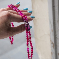 ahat, roza ahat, roza ahat perle, perle iz kristalo, kristalne perle, kristali za ustvarjanje, kristal za odnose