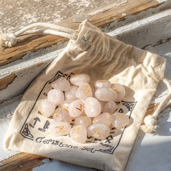 rose quartz, runes, crystal rune stones, rose quartz runes, Nordic runes