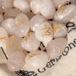 rose quartz, runes, crystal rune stones, rose quartz runes, Nordic runes