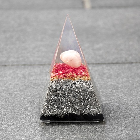 rose quartz, orgonite, orgonite pyramid, love crystal, energy crystal