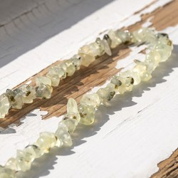 prehnite,prehnite crystal, prehnite necklace, lucky crystals, energy crystals, chips necklace