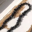 black tourmaline, black tourmaline crystal, black tourmaline necklace, chips necklace, protection crystal
