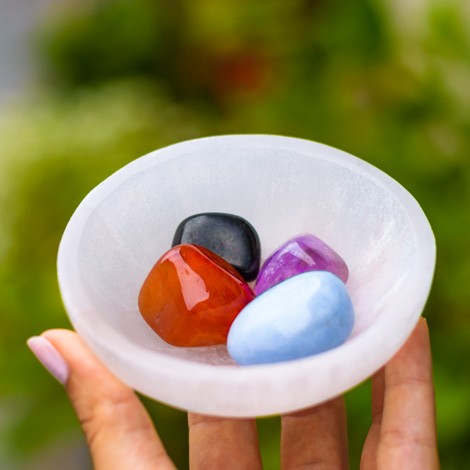 selenit zaščita čiščenje kristalov