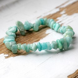 amazonite, amazonite crystal, amazonite bracelet, chips bracelet