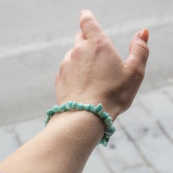 amazonite, amazonite crystal, amazonite bracelet, chips bracelet