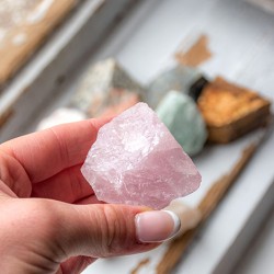 komplet kristalov, set surovih kristalov, božično novoletno darilo, darilo za ljubitelja kristalov roževec surovi