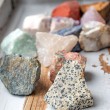 SET OF RAW NATURAL CRYSTALS