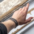 lace, lace bracelet, bobbin lace, lace jewelry, Slovenian lace