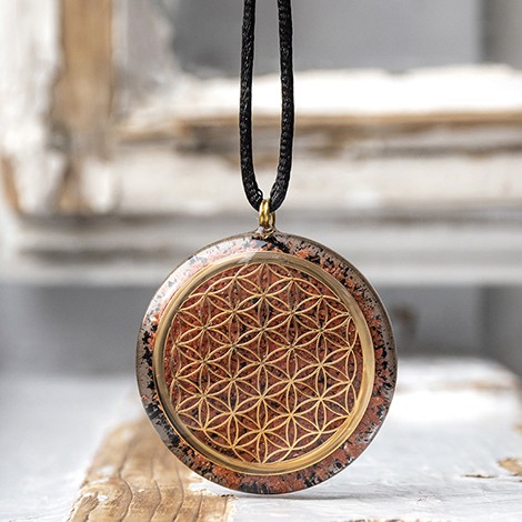 sunstone, black tourmaline, orgonite necklace, orgonite, energy necklace, joy crystal, optimism, strength, protection