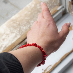 red coral, red coral bracelet, coral, red coral crystal, love crystal, imagination crystal, red crystal