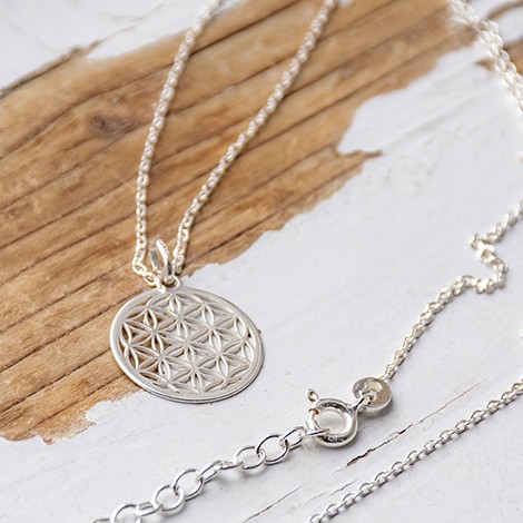 FLOWER OF LIFE silver necklace