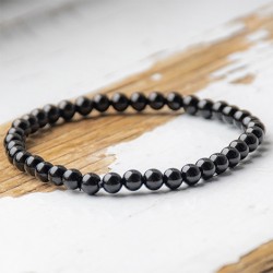 oniks otroška zapestnica oniks kamen kristal za zaščito stabilnost kristal za premagovanje tesnobe