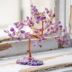 AMETHYST tree with copper