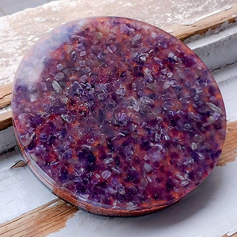 amethyst, amethyst crystal, amethyst orgonite, orgonite plate, orgonite